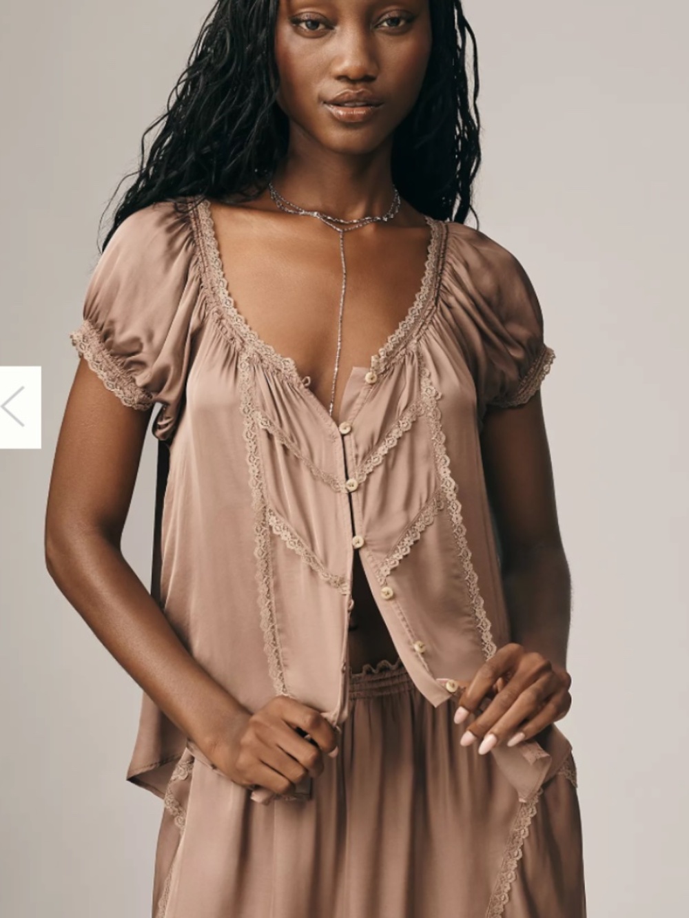 Anthropologie Amber Silky Blouse